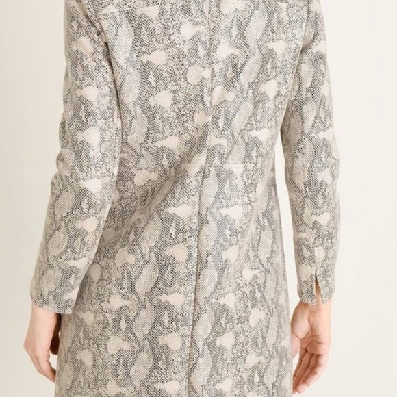 Chico's Gray and White Python Print Cardigan - Picture 4 of 12